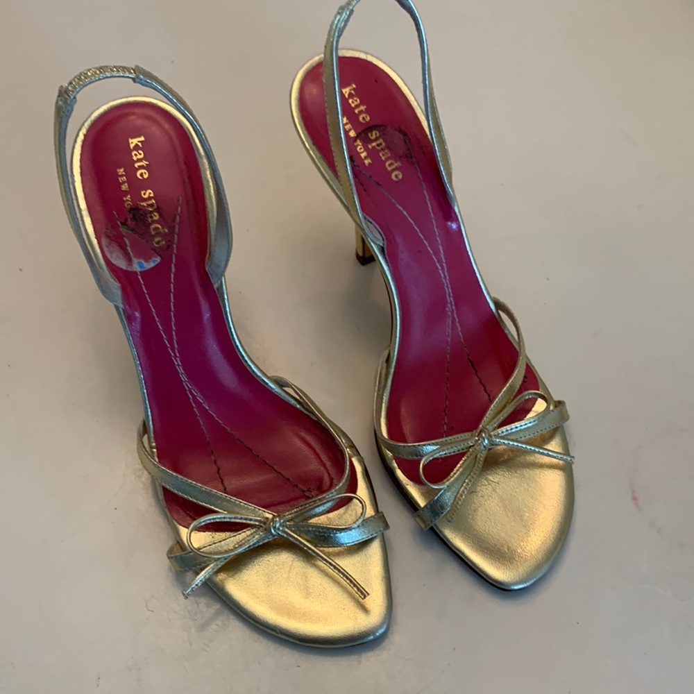 Kate Spade High Heels Gold Size 6 1/2